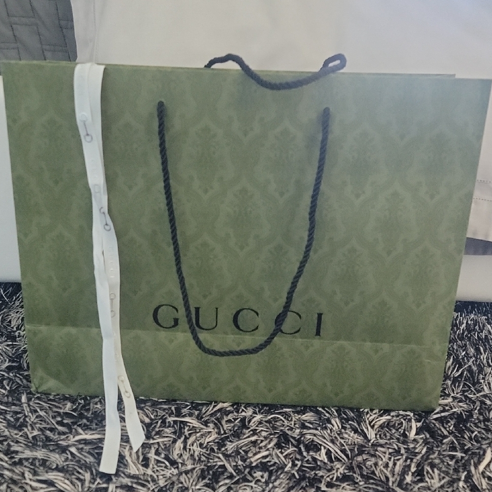 Gucci Olive Green Patterned Bag